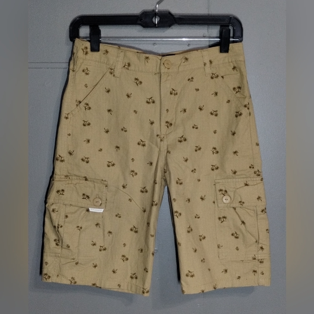 Rocawear Tan Patterned Cargo Shorts 14/29